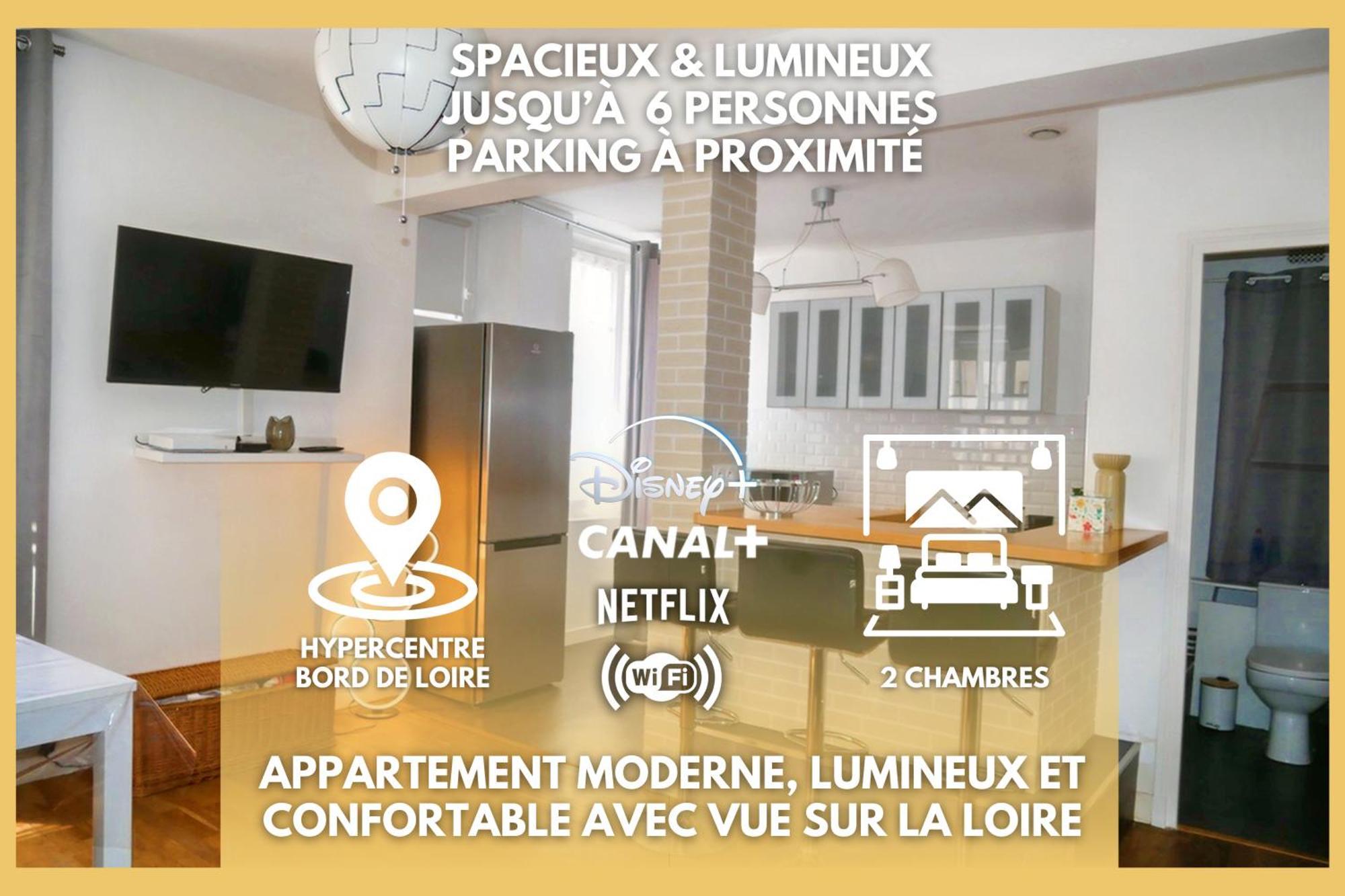 Moderne 60m2 Vue Sur La Loire Hypercentre Apartment Blois